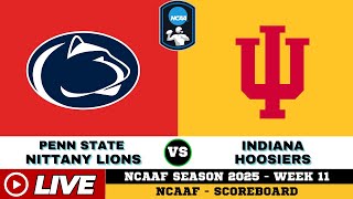🔴LIVE : Indiana Hoosiers Vs Penn State Nittany Lions | SCOREBOARD | NCAAF | Nov 9 2025