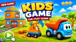 🚜 Kids Excavator & Dump Truck Game | Fun Construction Game for Kids 🧒🎮 screenshot 3