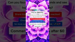🔥 Brave Enough to Dive Deep into #2501Hz Show Us You Can Last 60 Seconds!