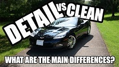 Differences Between Cleaning vs. Detailing a Car 