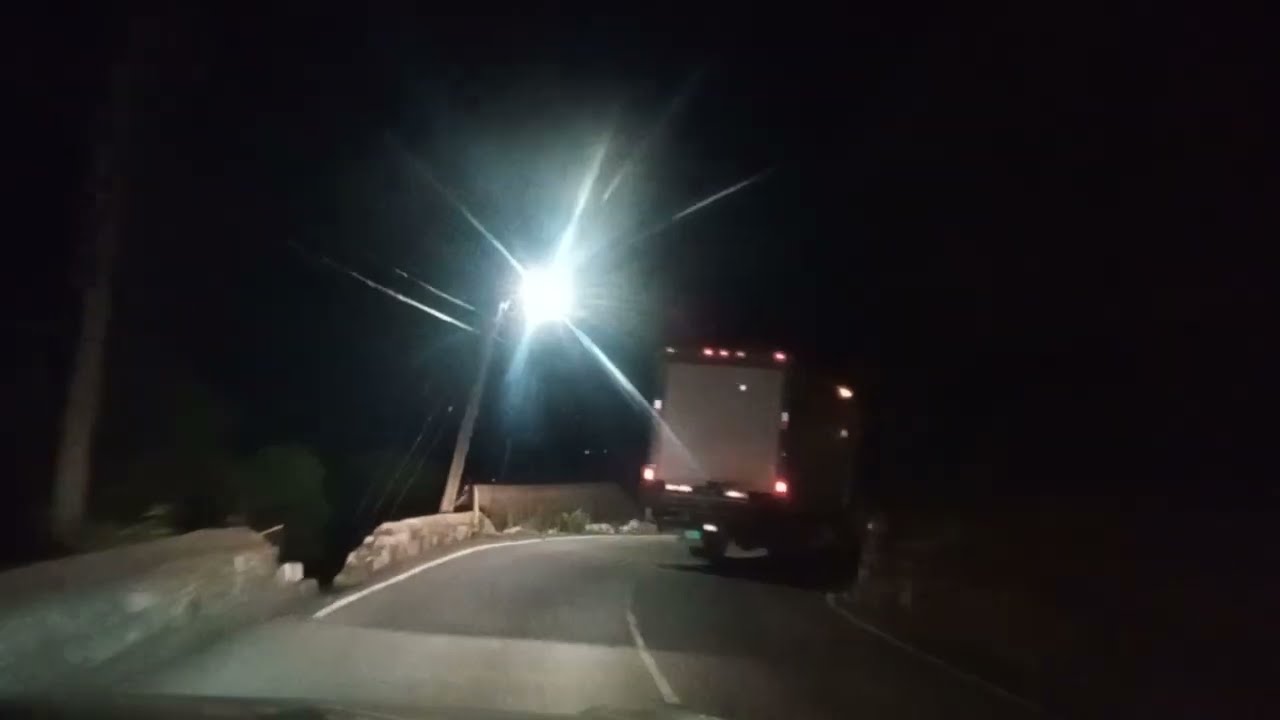 Driving over Mount Rosser Jamaica