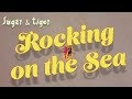 Sugar  tiger  rocking on the sea