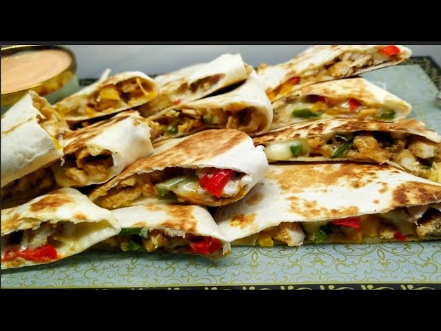 Chicken Wrap | Chicken Fajita Recipe | Chef Faisal class=