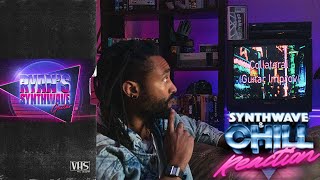 Reaction: Ryans Synthwave Guitar -The Midnight's Collateral (Guitar Improv) • Synthwave and Chill