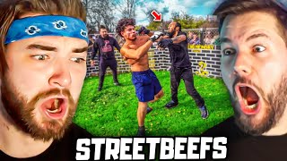 KingWoolz Reacts to CRAZY STREETBEEF FIGHTS w\/ Mike!! (INSANE)