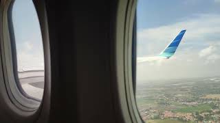 Take off from RWY 25R CGK-SRG trip report first time on a plane