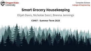 CS467 Capstone: Smart Grocery Housekeeping