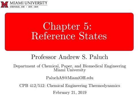 Chapter 5: Calculation of Properties, Part 2
