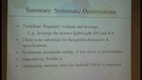 Smaller and Faster Android: Optimization and Toolchain Perspective (廖世偉) 4/4