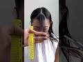 Easy Bangs Hair Cut Mini Tutorial #trendingshort #haircare #hairtips #hairtricks #hairstylingtips