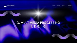 شرح ماده Digital multimedia processing لكجر ٦