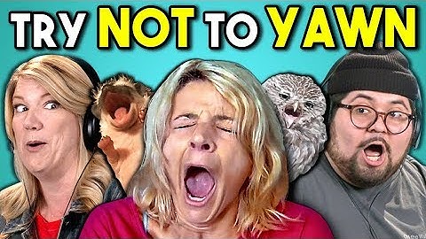 ADULTS REACT TO TRY NOT TO YAWN CHALLENGE