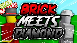 When a BRICK? user MEETS a DIAMOND? user | Slap Battles Animation