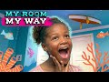 Mermaid Girl Gets Underwater Room Makeover! | MY ROOM MY WAY