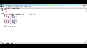 Bahasa Pemrograman Pascal IF Tersarang