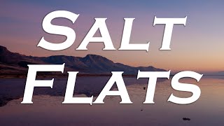 Flying over Salt Flats, Utah