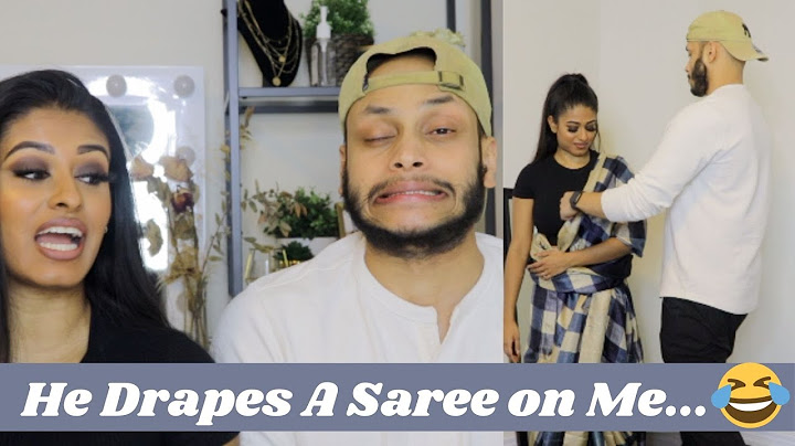 MY BOYFRIEND STYLES ME | HE DRAPES A SAREE ON ME FT. MAU