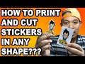 PRINT AND CUT STICKERS IN ANY SHAPE | SILHOUETTE CAMEO 4 | Marlon Ubaldo