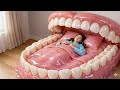 I Slept in a Giant Mouth! 🦷👅 | Which Dream Bed Would You Choose? | AI ASMR