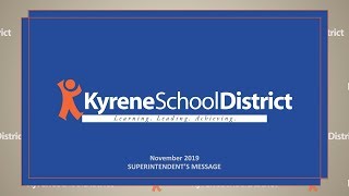 Superintendent's Message - November 2019