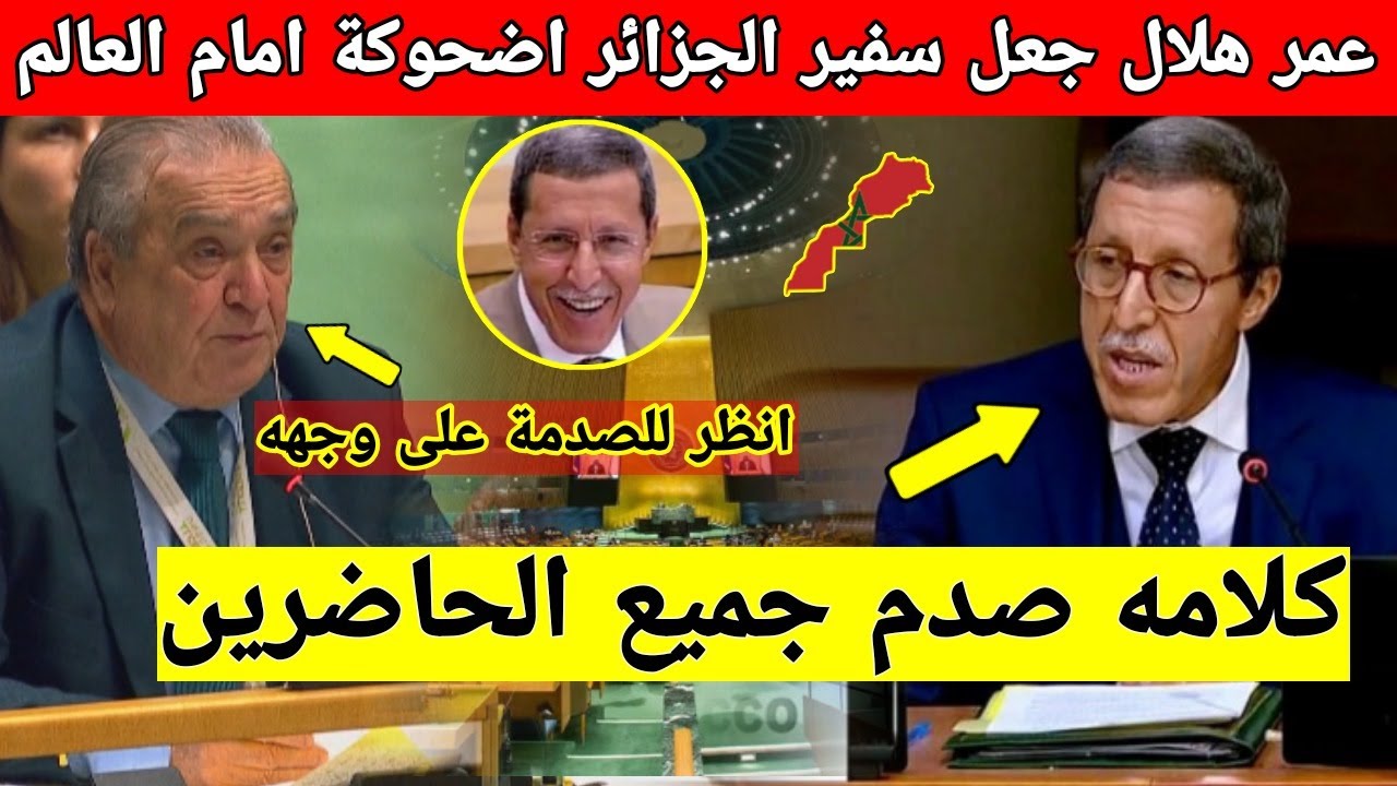 عاجل شاهد عمر هلال كيف مرمد وجه سفير الجزائر في التراب بعدما حاول ...