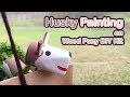 Husky Painting on Wood Pony DIY Kit [OMG CRAFTS]