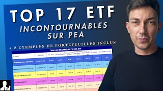 17 ETF INCONTOURNABLES sur PEA (+ exemples de portefeuilles)