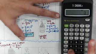 Volume of Cylinders, Cones, and Spheres Worksheet Practice