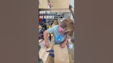 Kids woodworking! How to do a Rivet