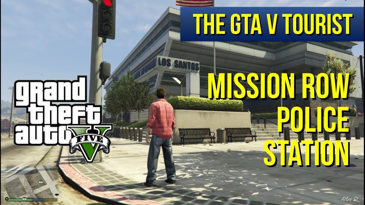 The Gta V Tourist Mission Row Police Station Youtube