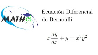 Ecuaciones Diferenciales, Bernoulli 01