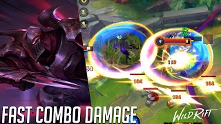 Abusing ZED with FAST HYPER DAMAGE Combos | Wild Rift