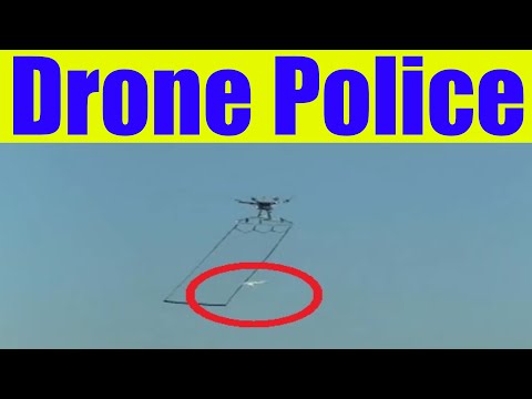 Japan's Drone Police, A Drone net that captures your Drone.