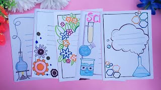 Front Page Decoration for Science Notebook | Cover Page Design | Design and Craft