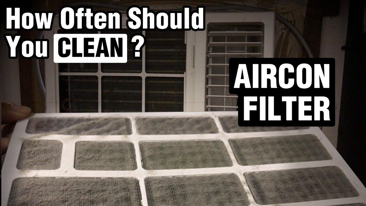 Aircon Filter Cleaning | Window Type - YouTube