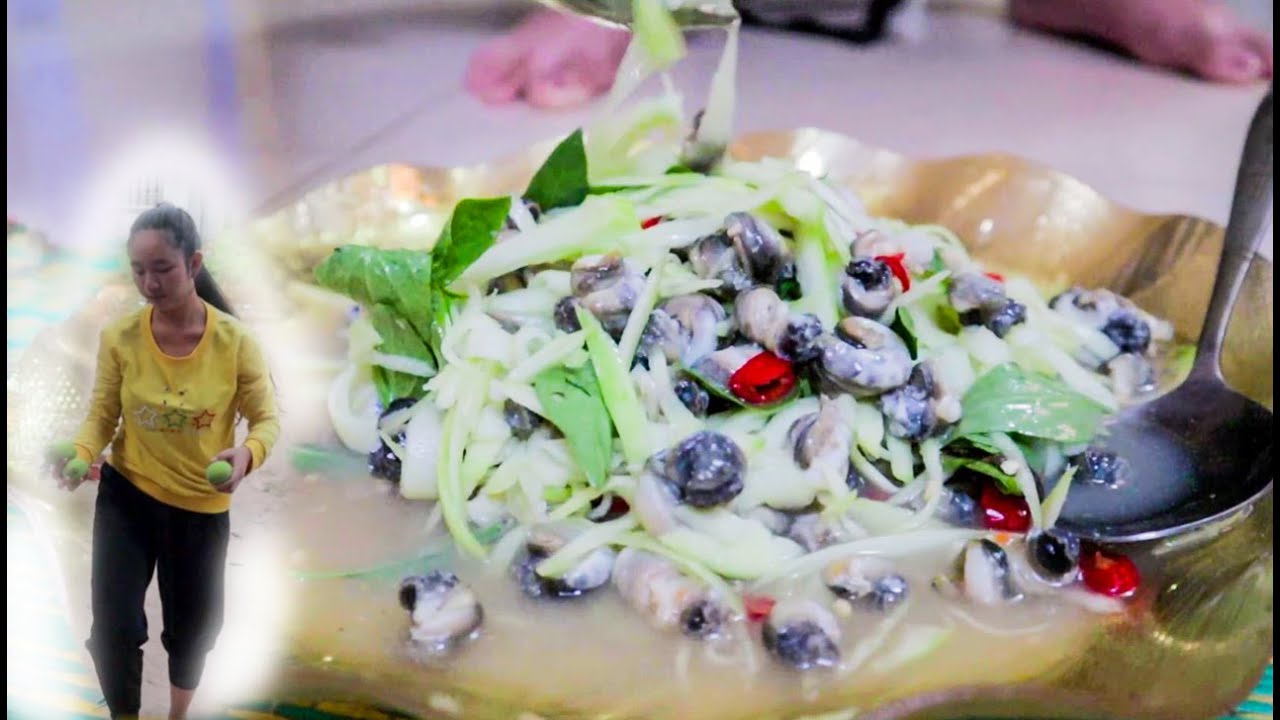 Food Home Cooking : Snail Salad Fast and Easy 