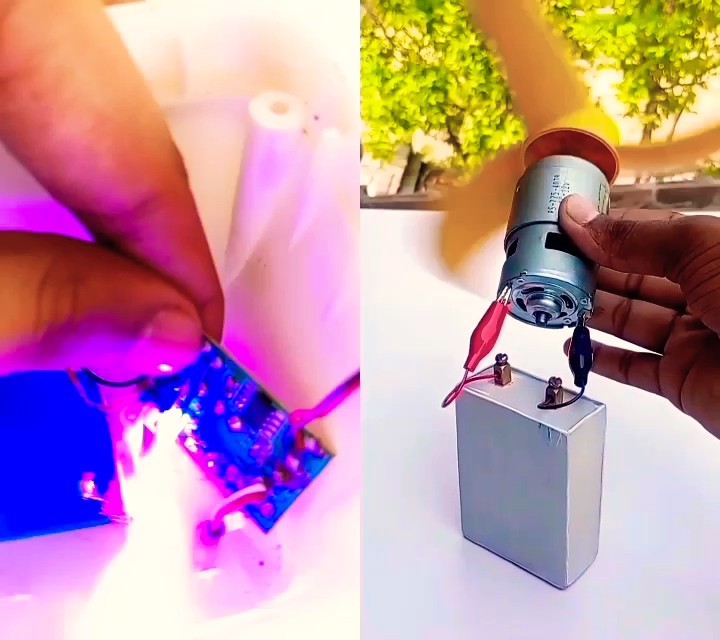 💯9 volt battery homemade#experiment #dcmotorfan - YouTube