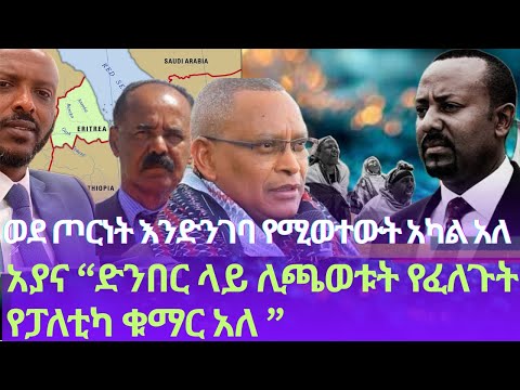AYANA አያና ድንበር ላይ ሊጫወቱት የፈለጉት የፓለቲካ ቁማር አለ