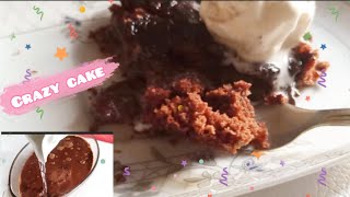 كيك بالماء الساخن بدون بيض بدون مضرب سهل وسريع ولذيذ eggless crazy cake