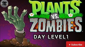 PLANTS VS ZOMBIE SEASON 1/Level 1@DOUBLECLICKSTUDIO.. #gaming #gameplay #plantsvszombies