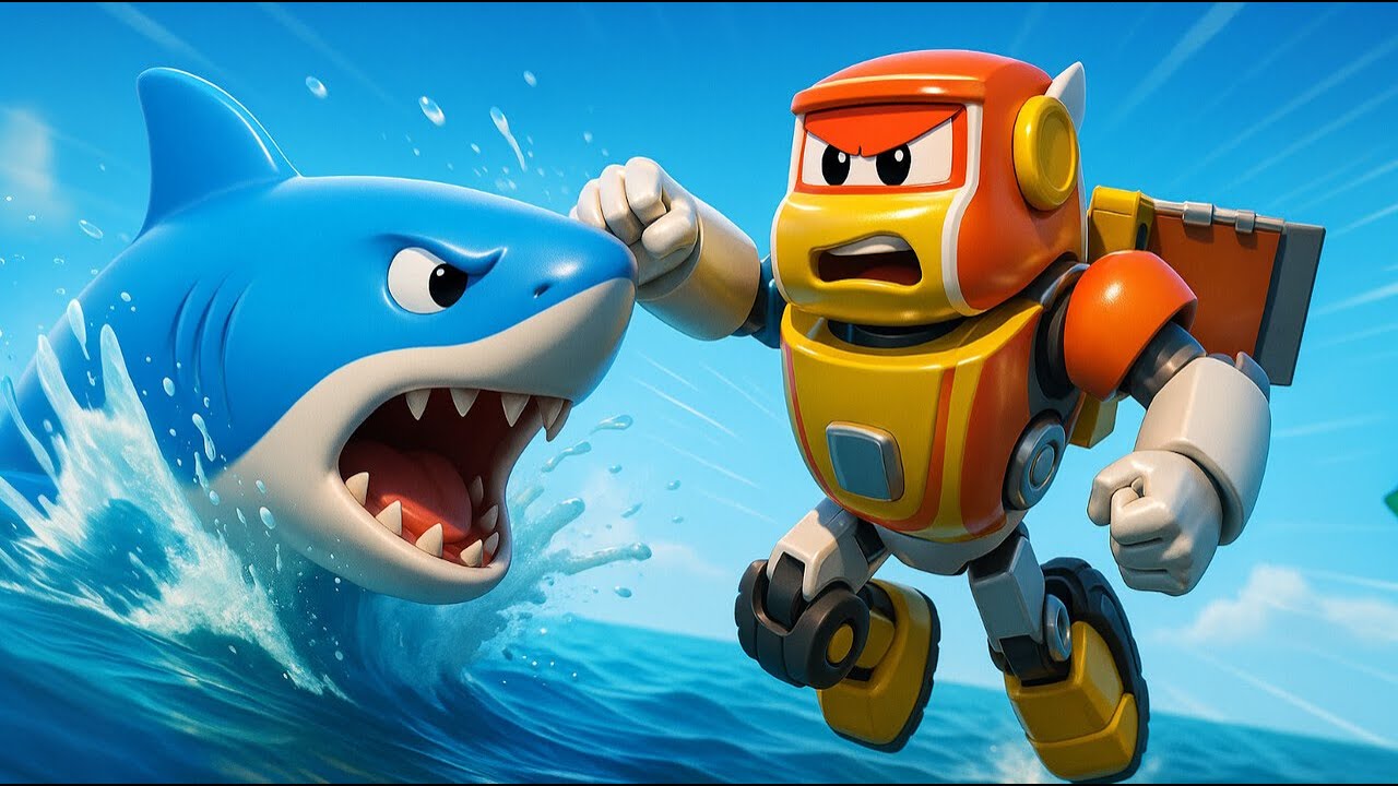 Achtung! Es gibt zu viele Haie! 🦈 Hilfe, Super-Roboter! | Robofuse