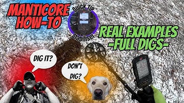 Manticore Stabiliser Use and Several Full Dig Examples to Help Teach You This Machine.