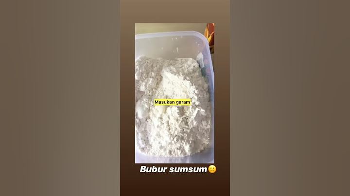 Resep sederhana bubur sum-sum