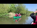 Canoe trip down the River Stour from Fordwich by Canterbury Kent