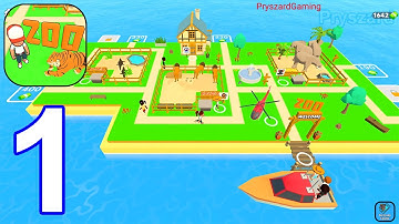 Zoo Island - Gameplay Walkthrough Part 1 Elephant, Lion,Crocodile (iOS,Android Gameplay)