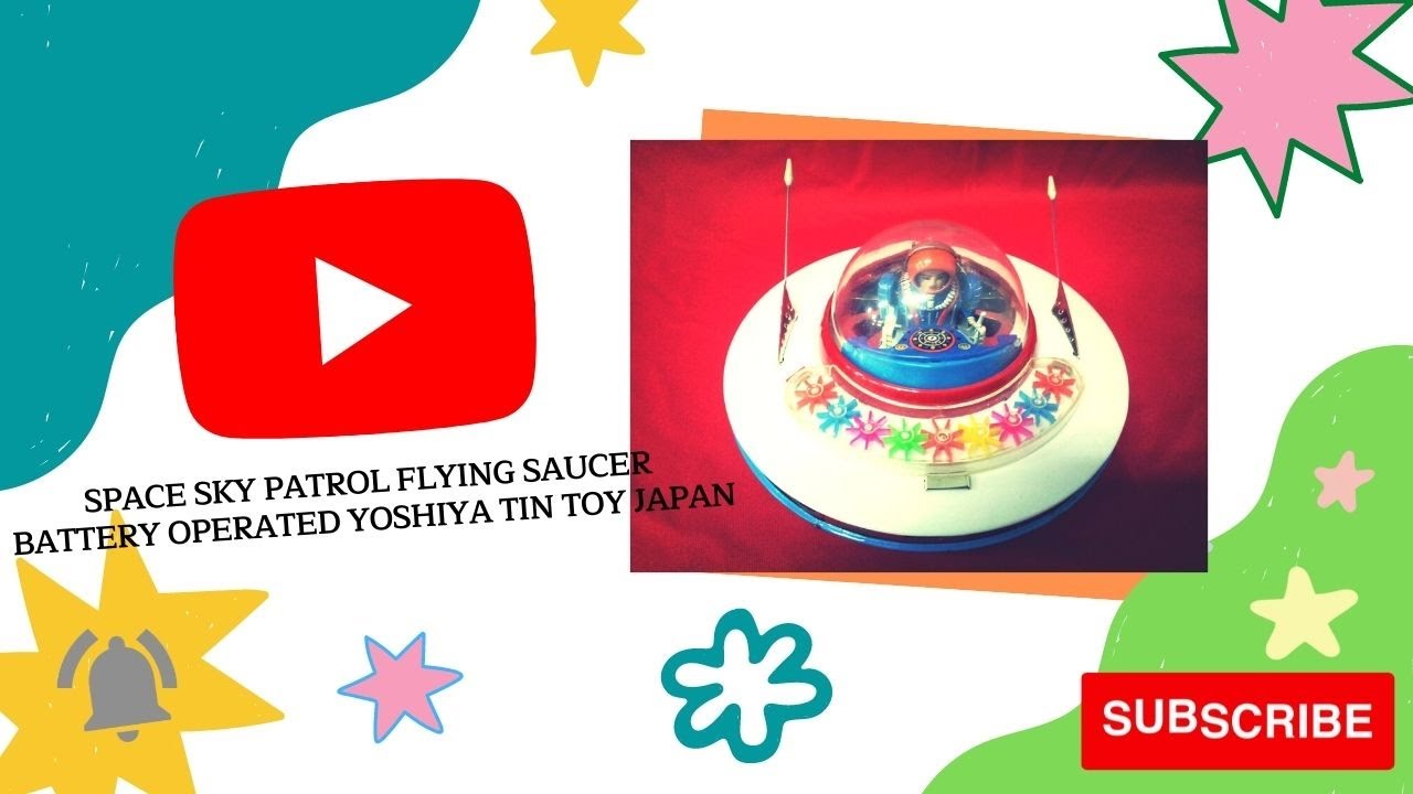 YOSHIYA Sky Patrol Flying Saucer - 5030 - Jouet Volant Dans Sa Boîte