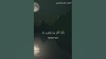 سورة الانشقاق من اية 19 إلى اية 25 بصوت الشيخ ياسر الدوسري ❤❤