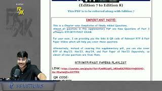 FR Additional Ques - FREE NOTES | From Edition 7 to 8 | CA Aaaksh Kandoi