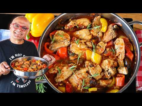 HAI  FATTO il POLLO ALLA ROMANA CON I peperoni | Pollo e peperoni alla romana antica ricetta