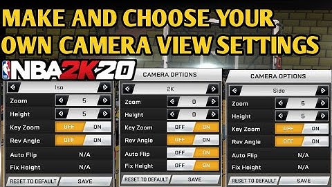 Choose your own Camera view settings v76|78